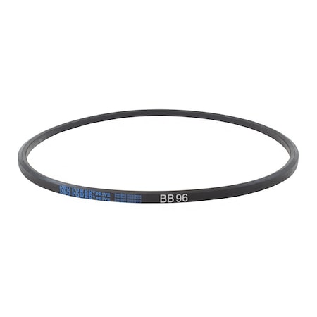 D&D BB96 Double-Sided V-Belt, 100 3/5 in Outside Length, 21/32 in Top Width, 17/32 in Thickness, 1 Ribs BB96